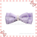double satin ribbon bow with pearl, Satin Bows Lingerie Bow,underwear bow
